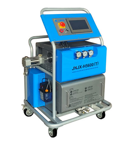 聚脲液壓噴涂機(圖1) H5600(T)-PLC編程聚脲液壓噴涂機