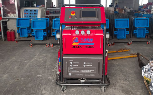 聚氨酯硬泡仿木發(fā)泡機(jī)(圖1) JNJX-H5800PLC聚氨酯硬泡發(fā)泡機(jī)