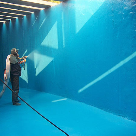 防腐涂料噴涂機器(圖7) 防腐涂料噴涂機器施工案例